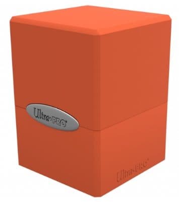 ULTRA PRO Deck Box - Satin Cube - Pumpkin Orange - 074427155919