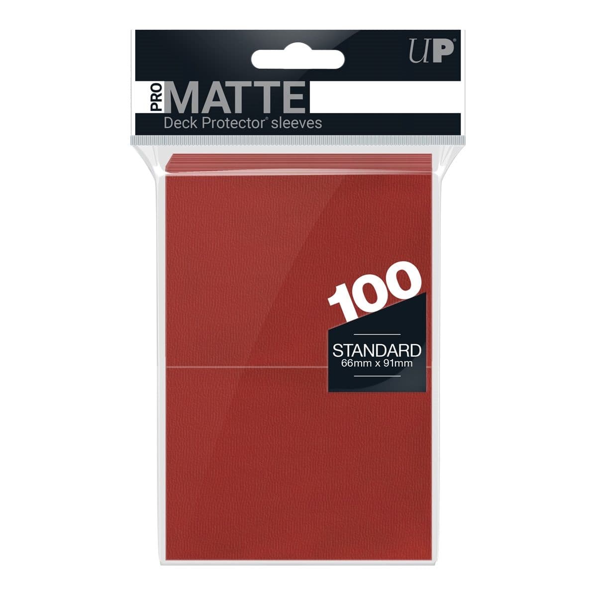 ULTRA PRO 100 Deck Protector Sleeves PRO-Matte Standard - Red - 074427845162