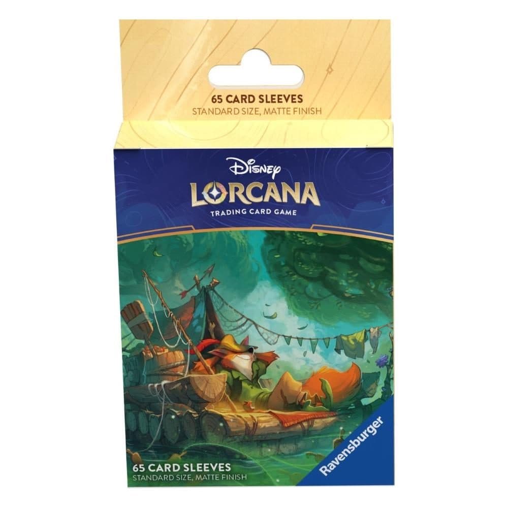 RAVENSBURGER Disney: Lorcana - Set 3 Nelle Terre d'Inchiostro - 65 Buste Protettive - Robin - Ravensburger TCG 4050368983008