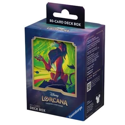 RAVENSBURGER Disney: Lorcana - Set 6 Mare di Azzurrite - Porta Mazzo - Scar - Vengeful Lion - Ravensburger TCG 4050368984418
