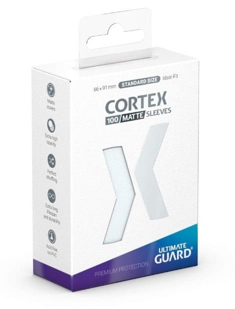 ULTIMATE GUARD Cortex Sleeves Standard Size Matte Transparent (100) - 4056133019507