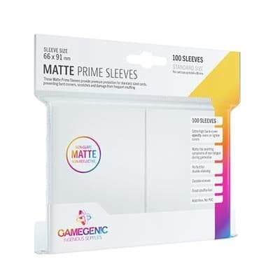 GAMEGENIC - Matte Prime Sleeves White Pack (100) - 4251715402412