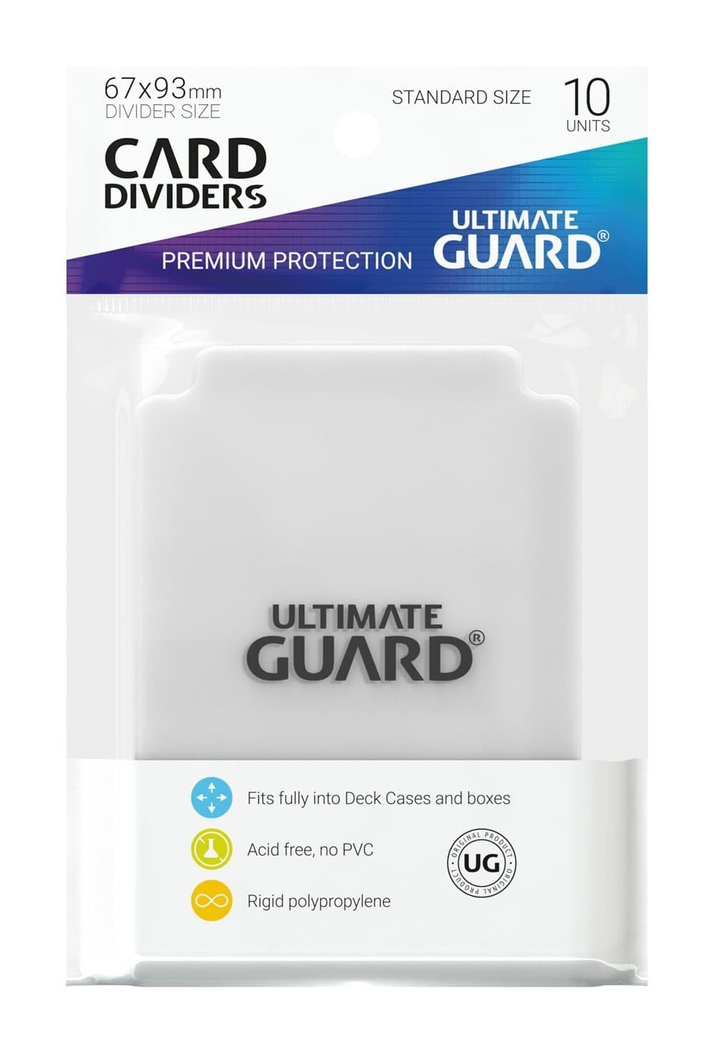 ULTIMATE GUARD Card Dividers Standard Size Transparent (10) - 4260250077382