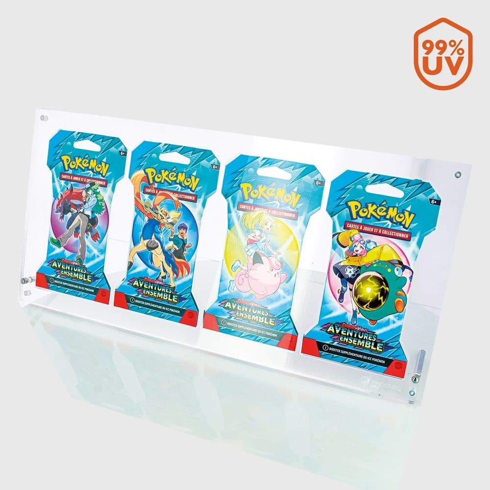 PHOENIX SHIELD 4 Slots Acrylic Pokemon Booster Form Pack Art Set - 5412128690097