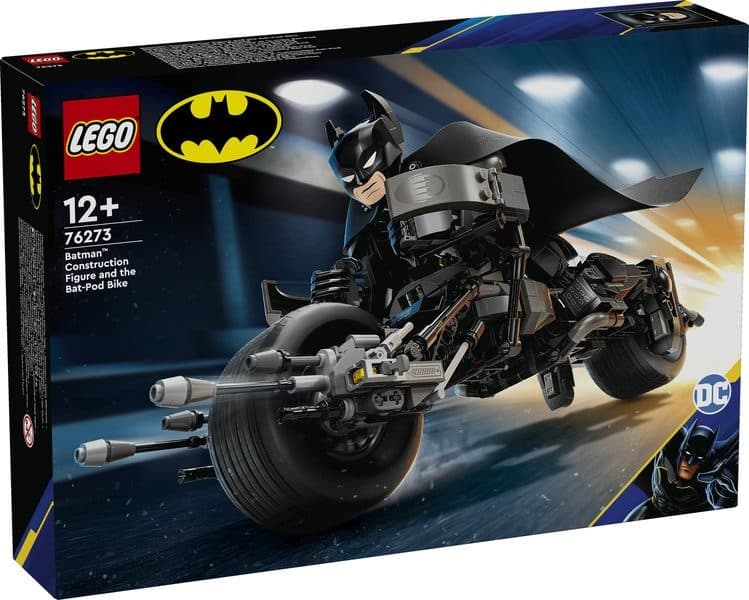 LEGO 76273 SUPER HEROES DC - Personaggio costruibile di Batman con Bat-Pod - 5702017590240