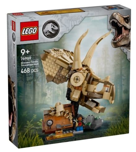 LEGO 76969 JURASSIC WORLD - Fossili di dinosauro: teschio di Triceratopo - 5702017814193