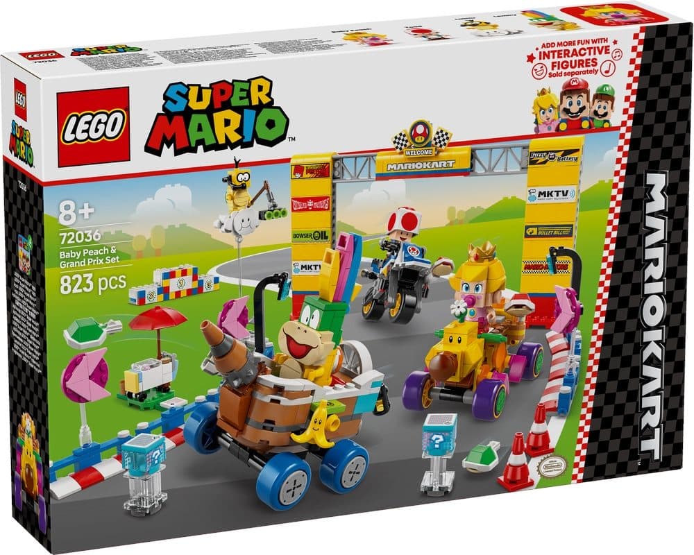 LEGO 72036 SUPER MARIO - Mario Kart: Pack Baby Peach e Gran Premio - 5702017816531