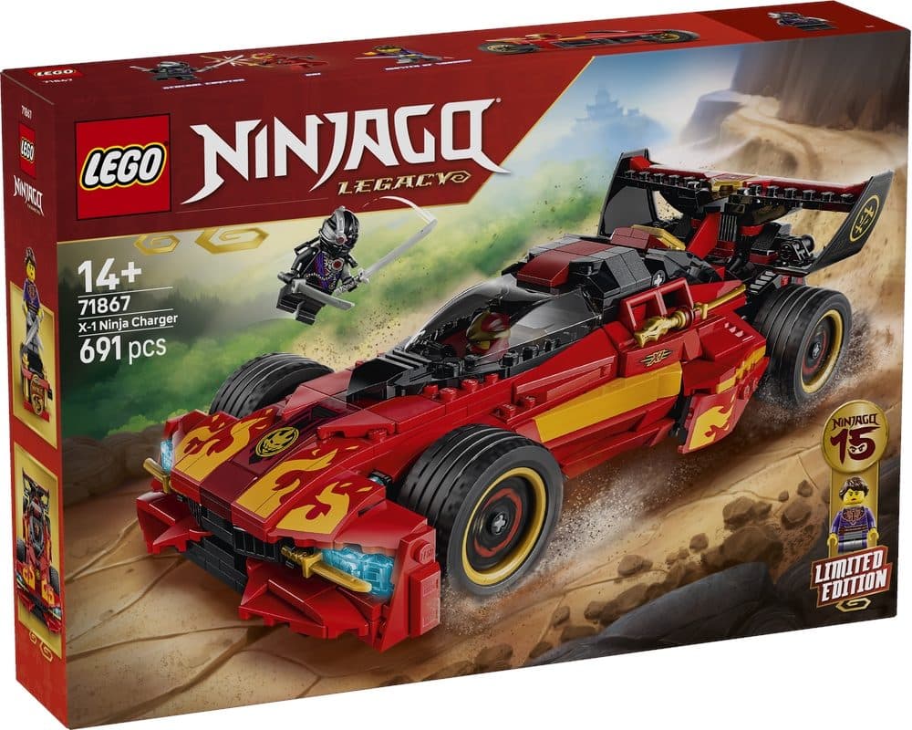 LEGO 71867 NINJAGO - Super-bolide Ninja X-1 - 15° Anniversario - 5702018055755