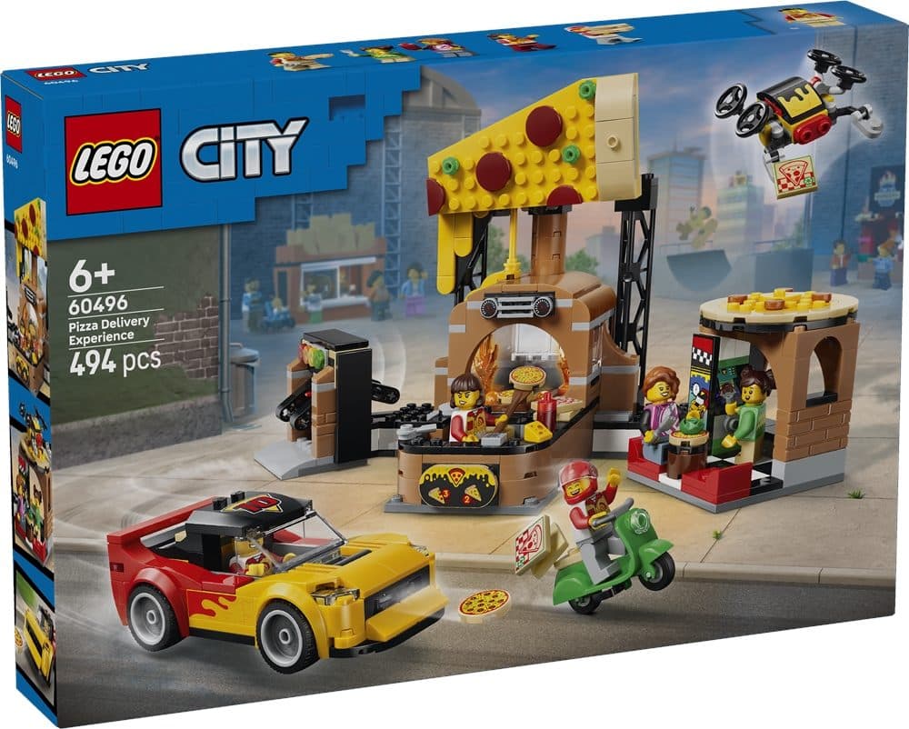 LEGO 60496 CITY - Centro di consegna pizze con veicoli - 5702018056875