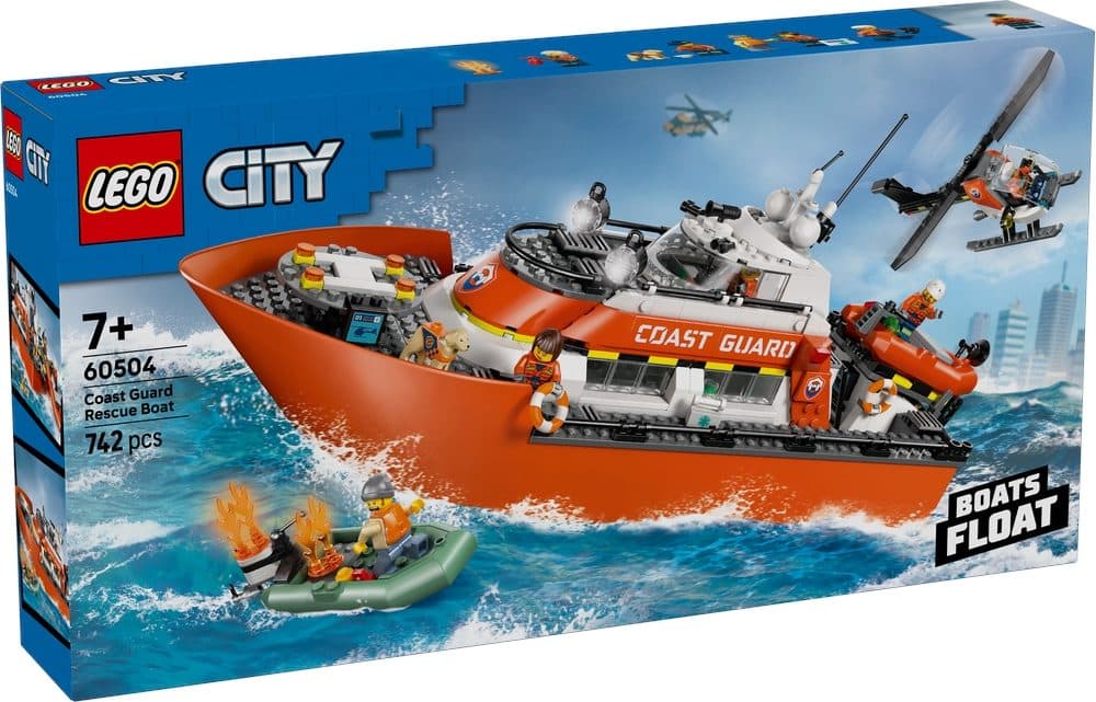 LEGO 60504 CITY - Motoscafo di soccorso ed elicottero della Guardia Costiera - 5702018056943