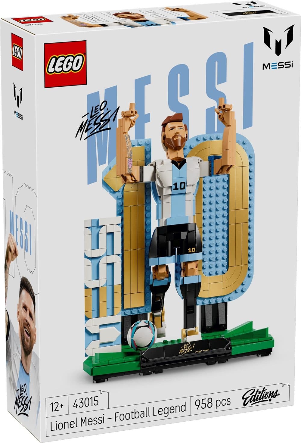 LEGO 43015 EDITIONS SPORTS - Lionel Messi - Leggenda del calcio - 5702018069554