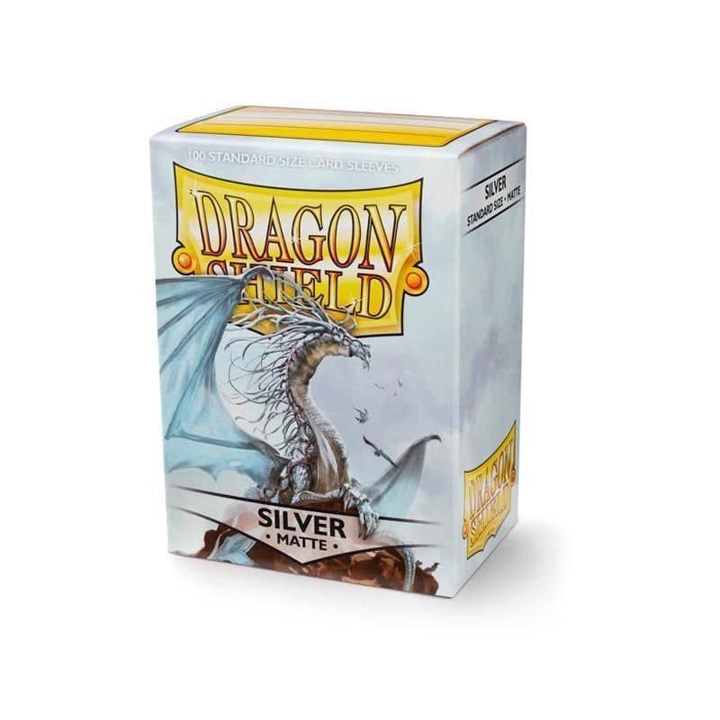 DRAGON SHIELD Standard Sleeves - Matte Silver (100 Sleeves) - 5706569110086