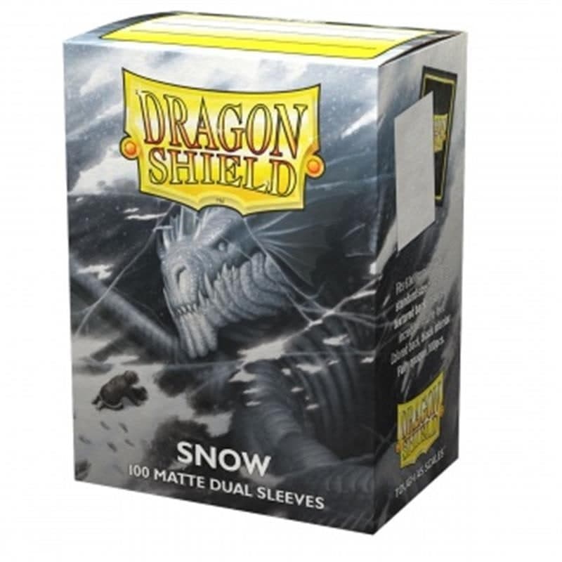 DRAGON SHIELD Dual Matte Sleeves - Snow 'Nirin' (100 Sleeves) - 5706569150051