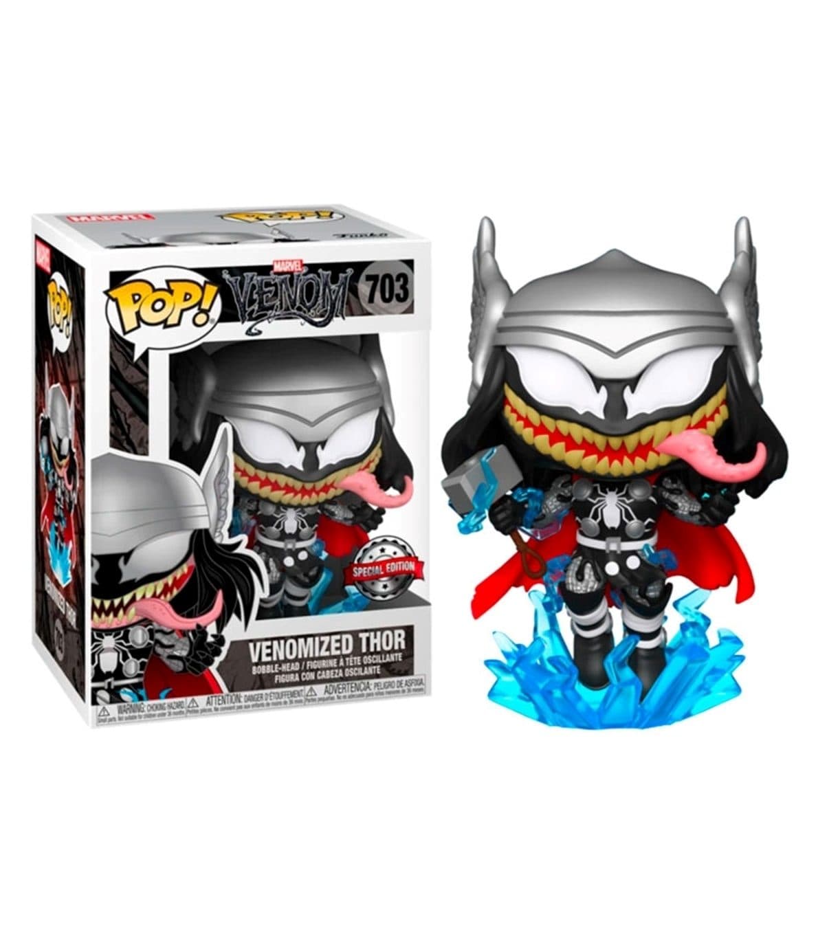 FUNKO POP Marvel: Venom - 703 Venomized Thor (Exclusive) 9 cm - 889698516716