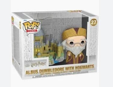 FUNKO POP Harry Potter - 27 Dumbledore w/Hogwarts (DAMAGED BOX) - 889698573696D