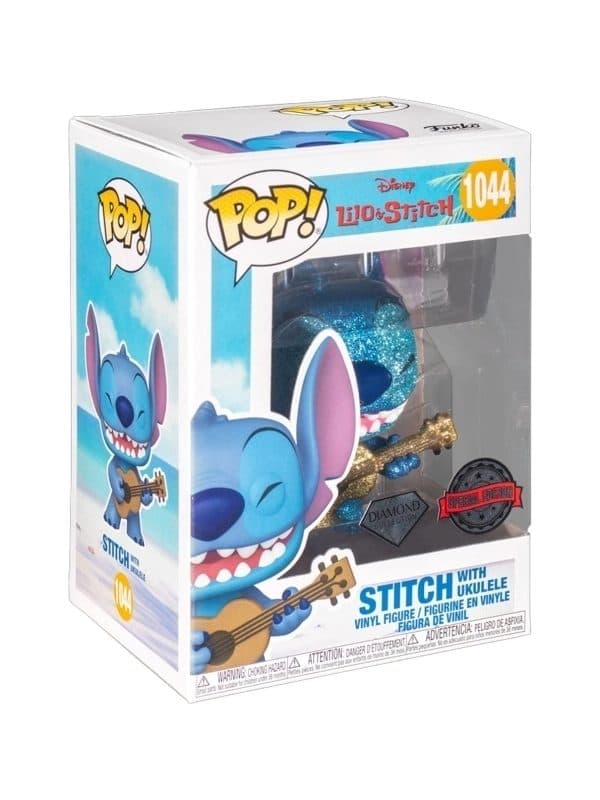 FUNKO POP Disney: Lilo & Stitch - 1044 Stitch With Ukululele (Diamond) (Exclusive) 9 cm - 889698574884
