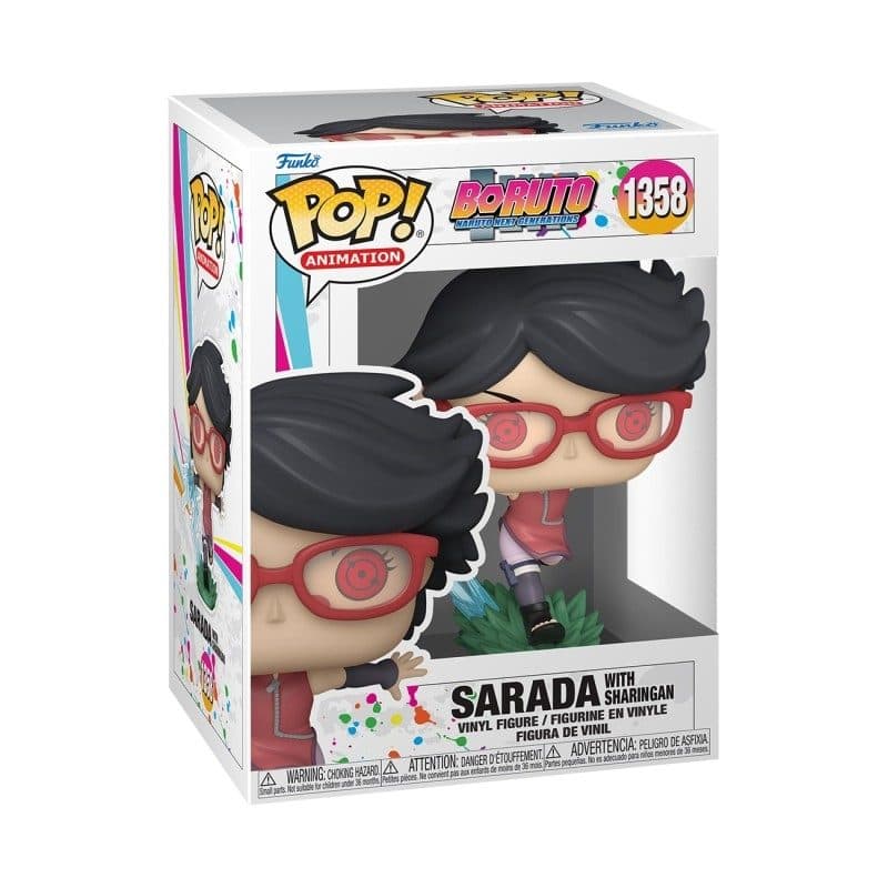 FUNKO POP Boruto: Naruto Next Generations - 1358 Sarada w/Sharingan 9 cm (danneggiata) - 889698613873d