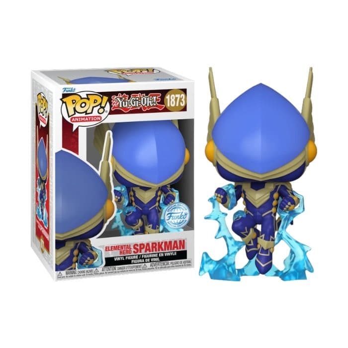 FUNKO POP Animation: Yu-Gi-Oh! - 1873 Elemental Hero Sparkman (Exclusive) 9 cm (Possibile allocazione) - 889698756068