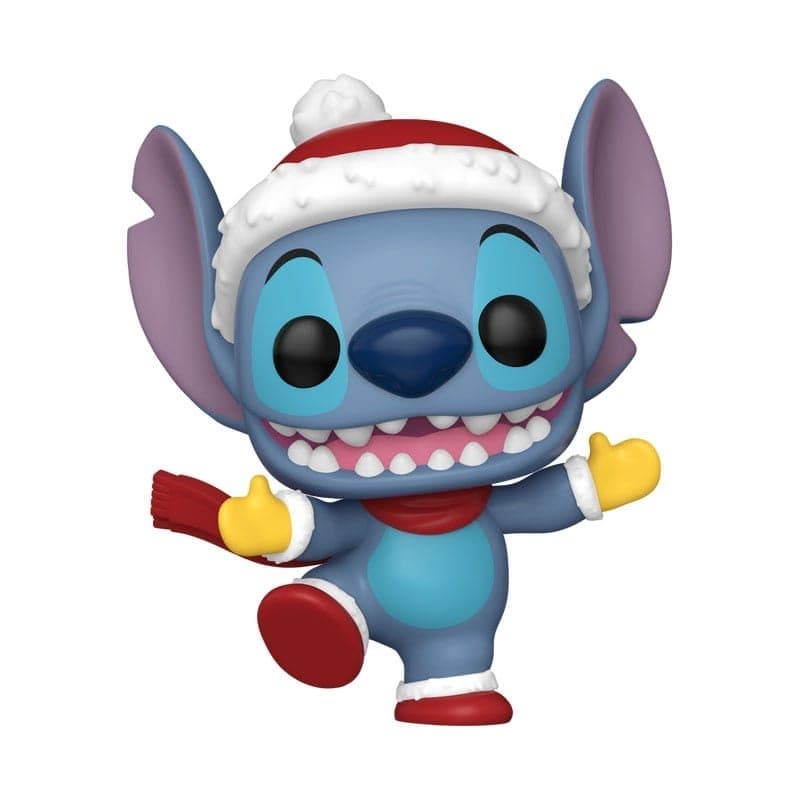 FUNKO POP Disney: Stitch HLDY– Stitch w/Hat 9 cm - 889698800372
