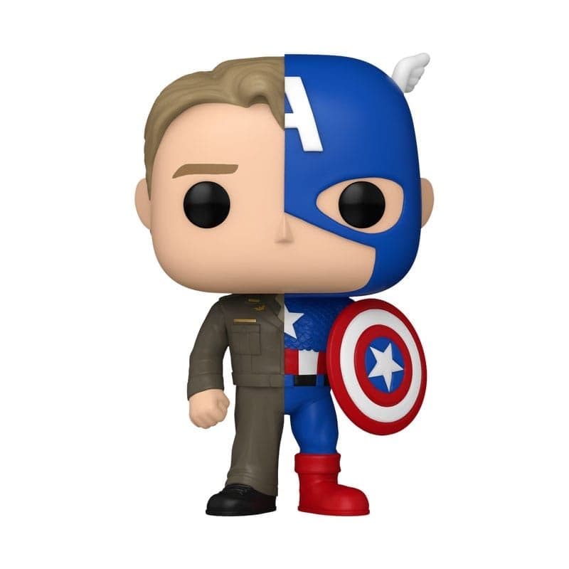 FUNKO POP Marvel: Split- Captain A/Steve R 9 cm - 889698808910