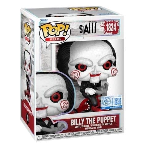 FUNKO POP Saw (L'enigmista) - 1824 Billy The Puppet On Tricicle (Exclusive) 9 cm - 889698819619