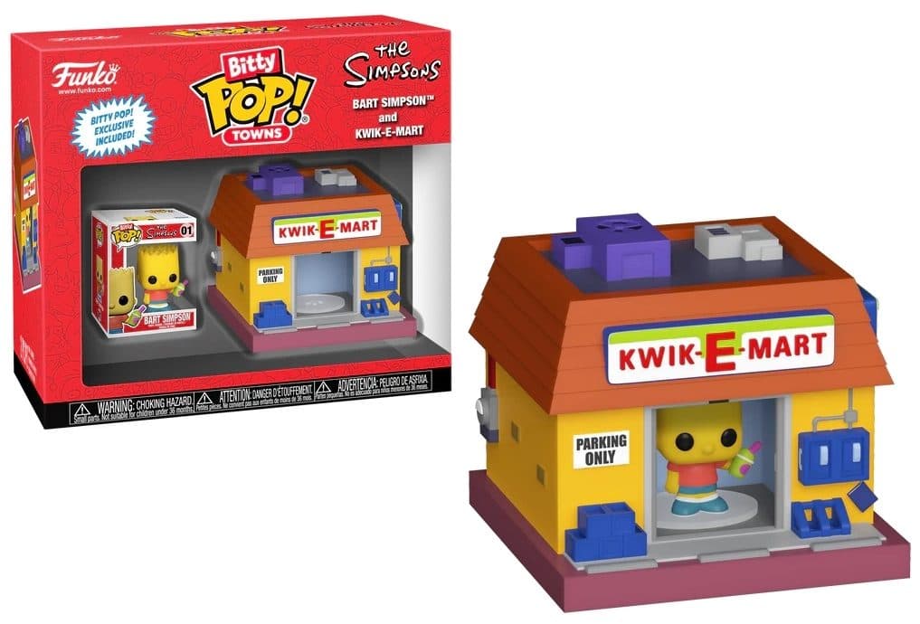 FUNKO Bitty POP Town The Simpsons - Bart Simpson and Kwik-E-Mart - 889698836845