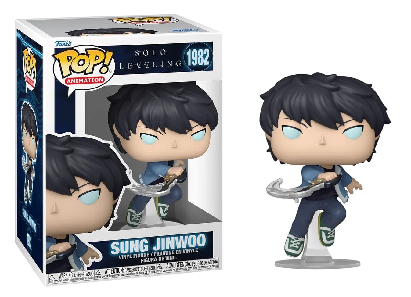 FUNKO POP Animation: Solo Leveling- Sung Jinwoo w/Chase 9 cm - 889698868433