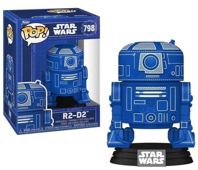 FUNKO POP Star Wars: Star Wars S11- R2-D2 Blue Print concept 9 cm - 889698868457