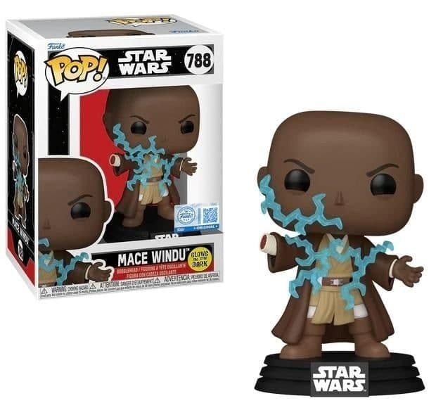 FUNKO POP Star Wars: Revenge Of The Sith - 788 Mace Windu (Glows in the Dark) (Exclusive) 9cm - 889698872522