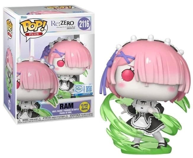 FUNKO POP Plus Re:Zero - 2216 Ram (Wind Magic) (Exclusive) 9 cm - 889698885362