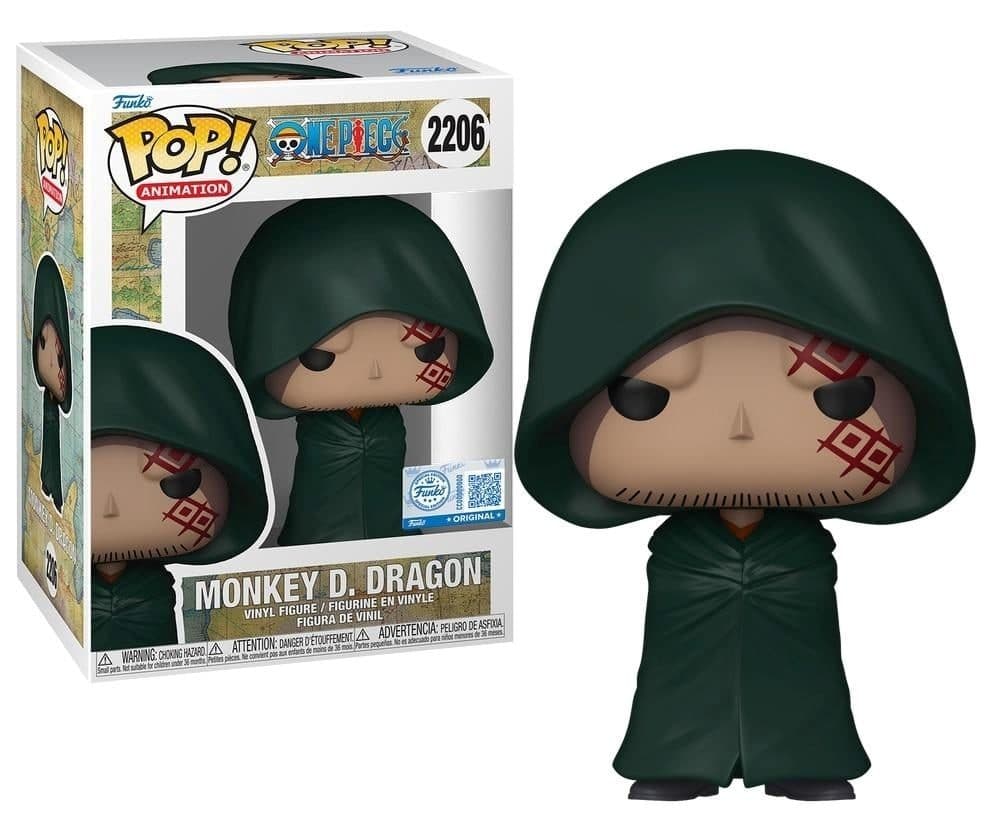 FUNKO POP Animation: One Piece - Monkey D. Dragon W/Chase (Exclusive) 9 cm - 889698885744