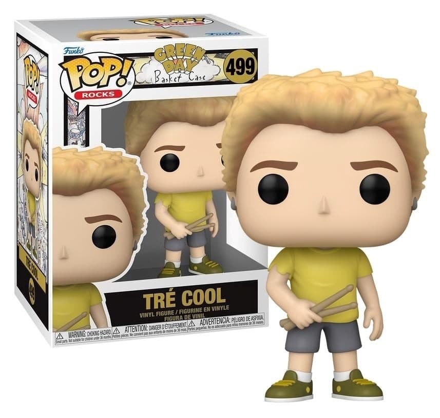 FUNKO POP Rocks: Green Day - 499 Tre Cool (Basket Case) 9cm - 889698901475