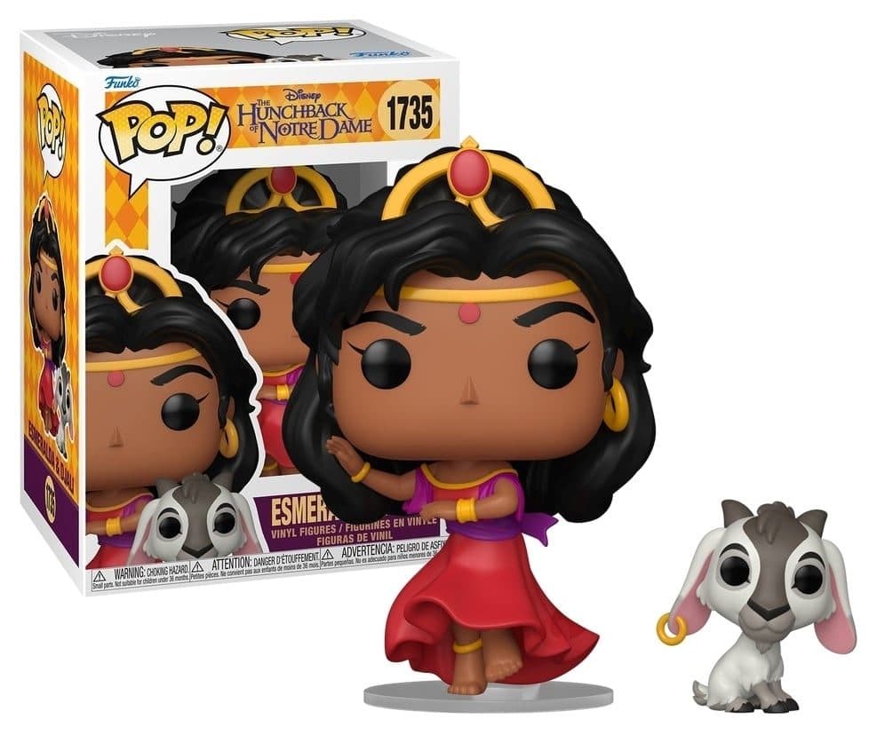 FUNKO POP Disney: The Hunchback of Notre Dame - 1735 Esmeralda & Djali 9cm - 889698903479