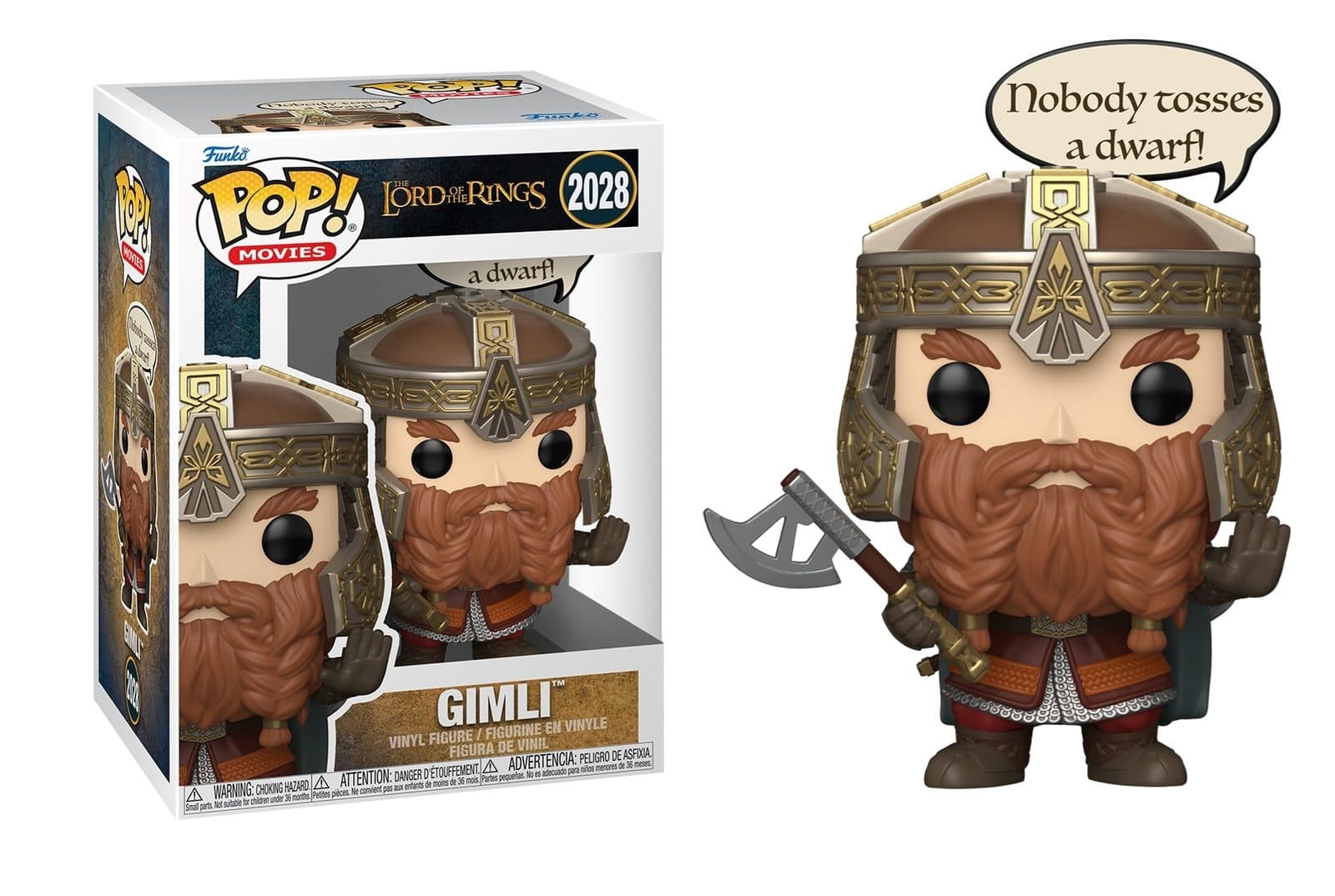 FUNKO POP Sayings Movies: The Lord Of The Ring - 2028 Gimli 9cm - 889698904643