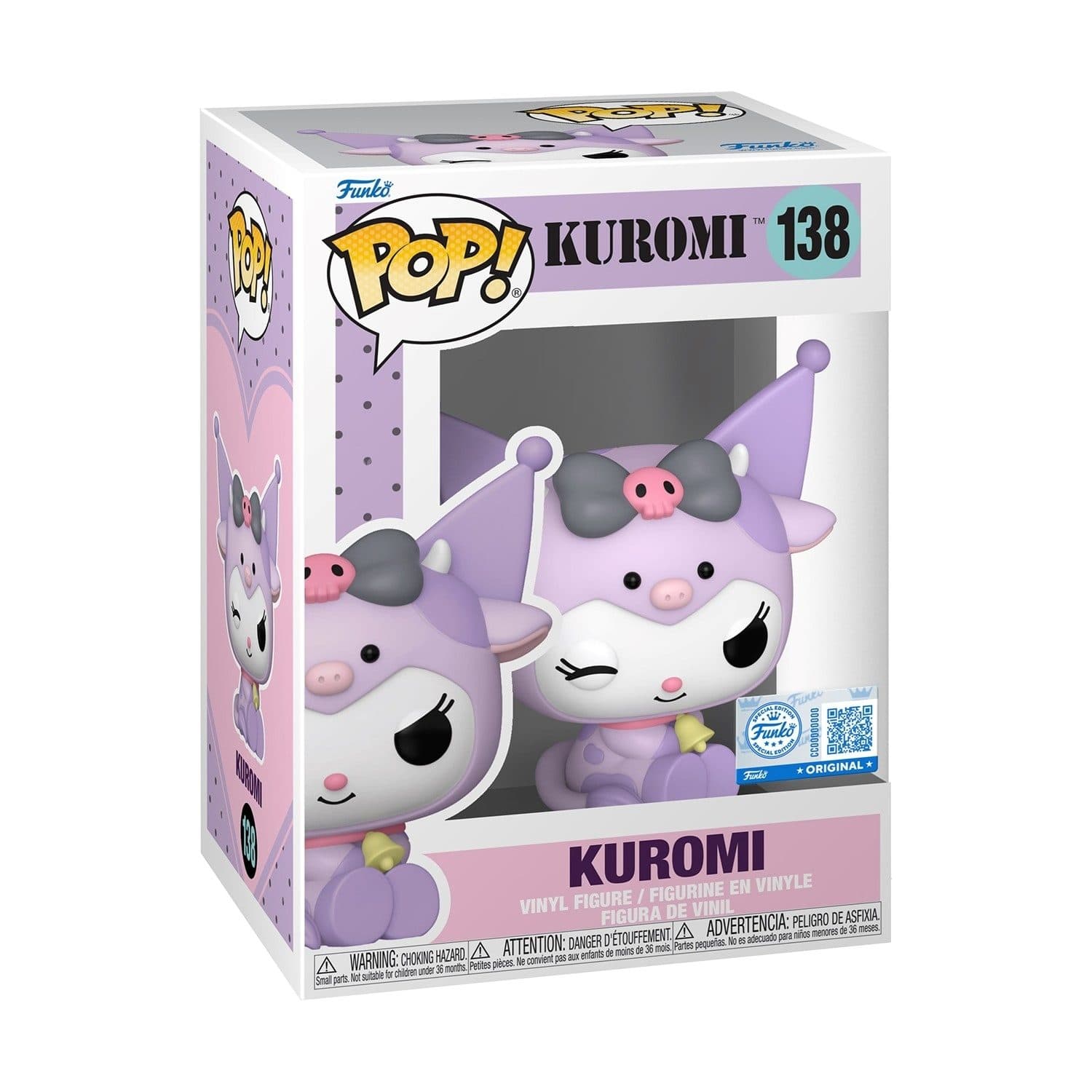 FUNKO POP Sanrio: Kuromi - 138 Kuromi In Cow (Exclusive) 9 cm - 889698917360