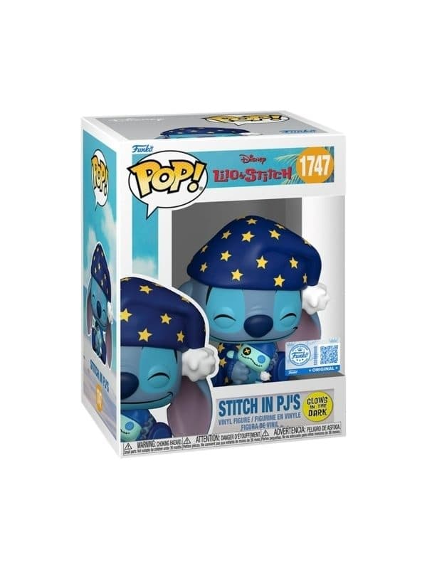 FUNKO POP Disney: Lilo & Stitch - 1747 Stitch In Pj's (Glows in the Dark) (Exclusive) 9cm - 889698919210