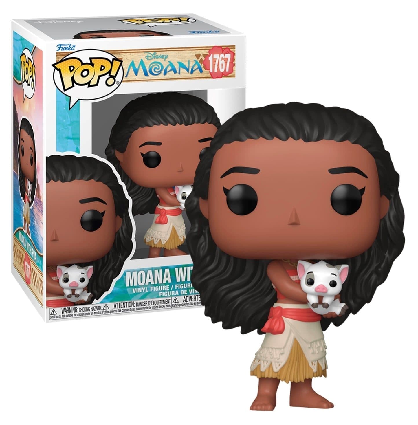 FUNKO POP Disney: Oceania - 1767 Moana with Pua 9cm - 889698932059