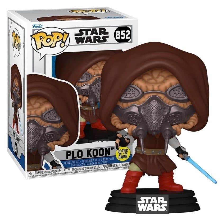 FUNKO POP Star Wars - 852 Plo Koon (Glows in The Dark) 9cm - 889698933599